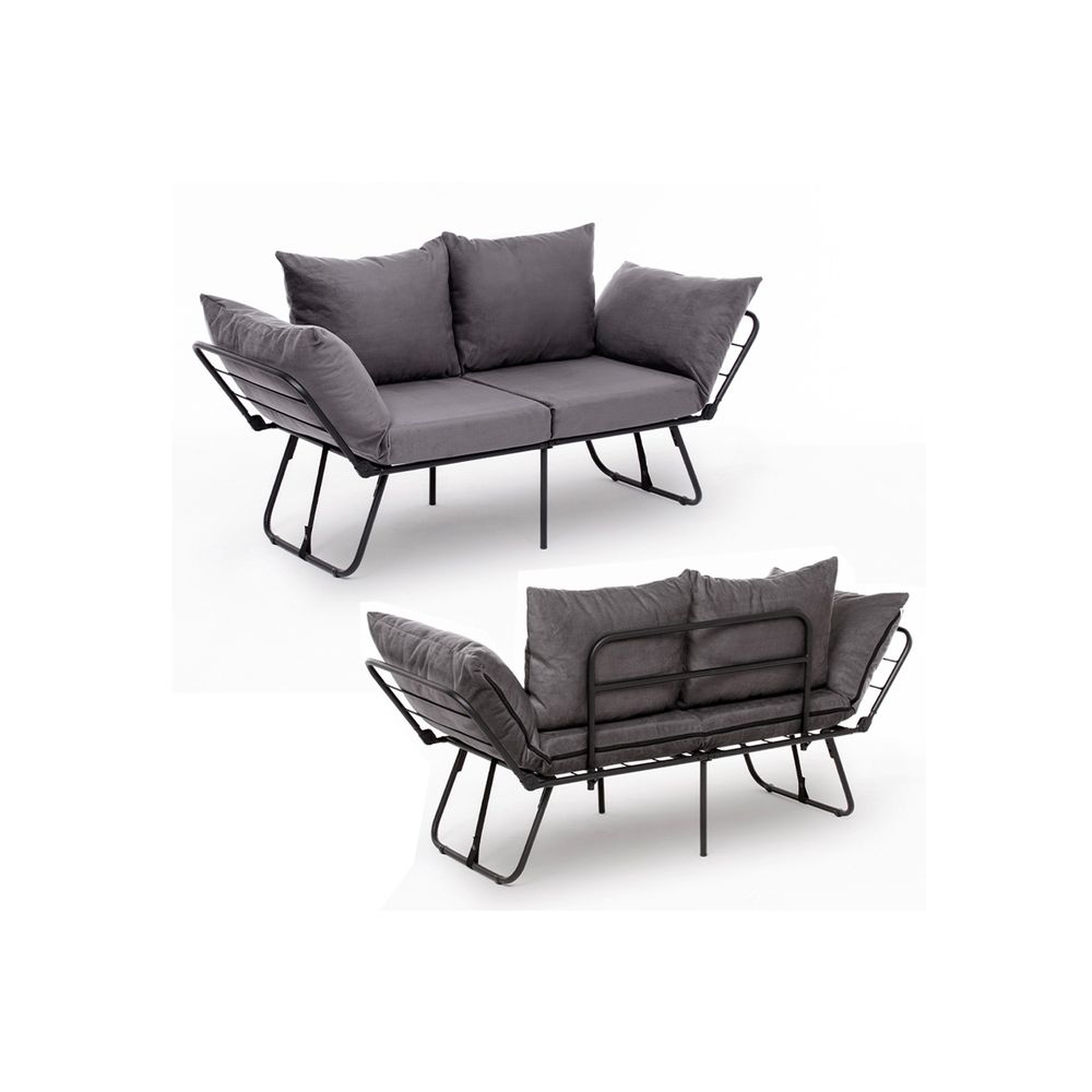 Viper 2-Sjedalni - Siva Sofa na Razvlačenje slika 12