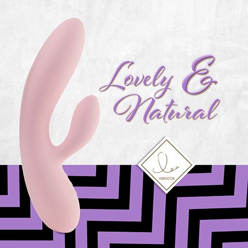Rabbit vibrator FeelzToys - Lea, nježno ružičasti slika 4