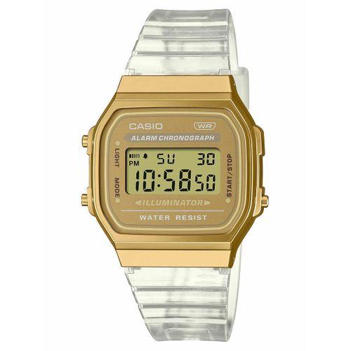 Uniseks satovi Casio VINTAGE COLLECTION - TRANSPARENT BAND - GOLD slika 1