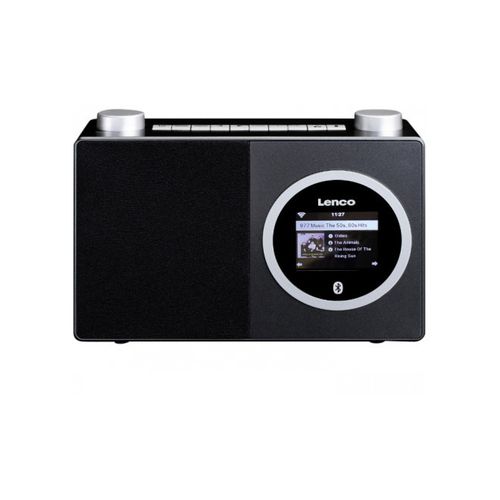 Radio prijemnik LENCO DIR-70BK, internet radio, bluetooth, crno-srebrni slika 1