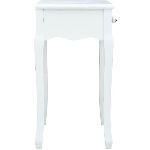 Konzolni stol bijeli 80 x 40 x 74 cm drveni slika 32