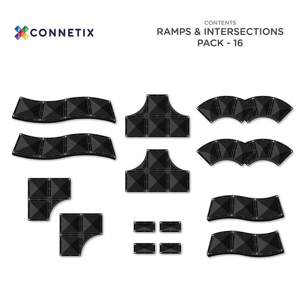 Connetix Magnetne pločice za slaganje Ramps & Intersections Pack, 16kom slika 2