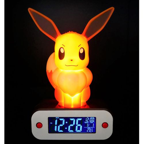 Pokemon Eevee lamp alarm clock slika 8