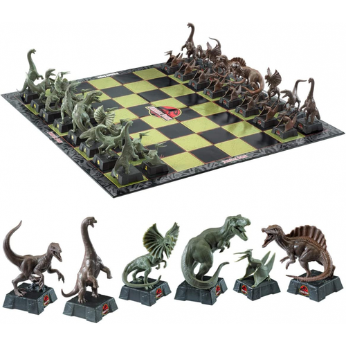 NOBLE COLLECTION - UNIVERSAL - JURASSIC PARK CHESS SET slika 7