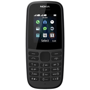 Nokia Telefon mobilni , 1.77" zaslon, Single SIM, FM radio - Nokia 105 SS Black EU