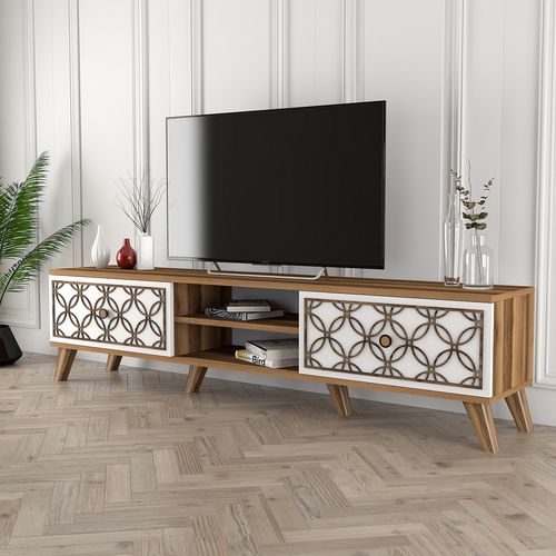 Class - Walnut, White Walnut
White TV Stand slika 2