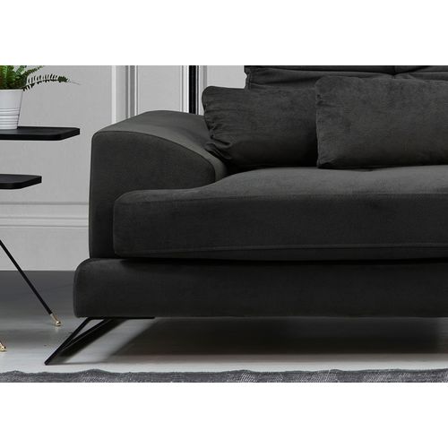 Ugaona Sofa Frido Corner Right (L3+Chl) u Antracit Boji slika 8