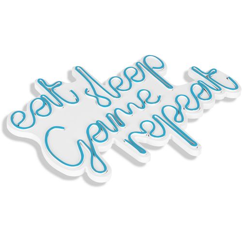 Wallity Zidna dekoracije svijetleća EAT, eat sleep game repeat - Blue slika 5