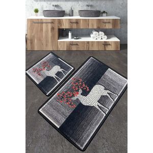 Elafa Multicolor Bathmat Set (2 Pieces)