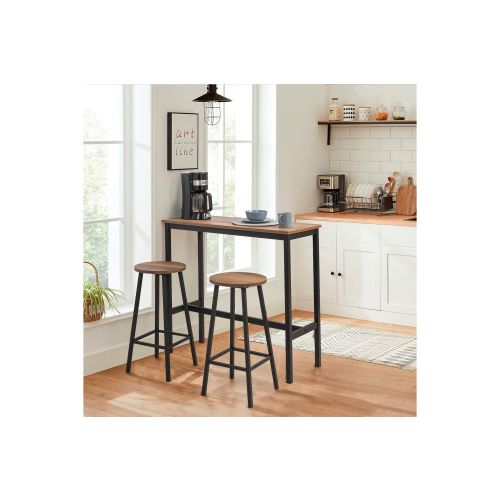 Mola Set 100 - Barok Black Black Bar Table & Stool Set (3 Pieces) slika 1