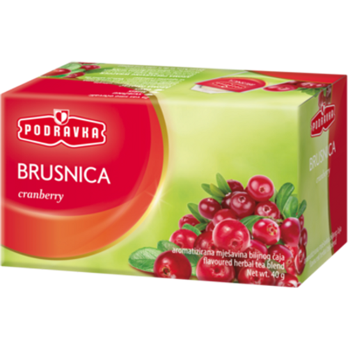 Podravka voćni čaj Brusnica, 40g slika 1