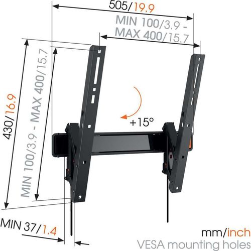 Vogels W50710, zidni stalak za ekrane od 32"-55" sa nagibom slika 3