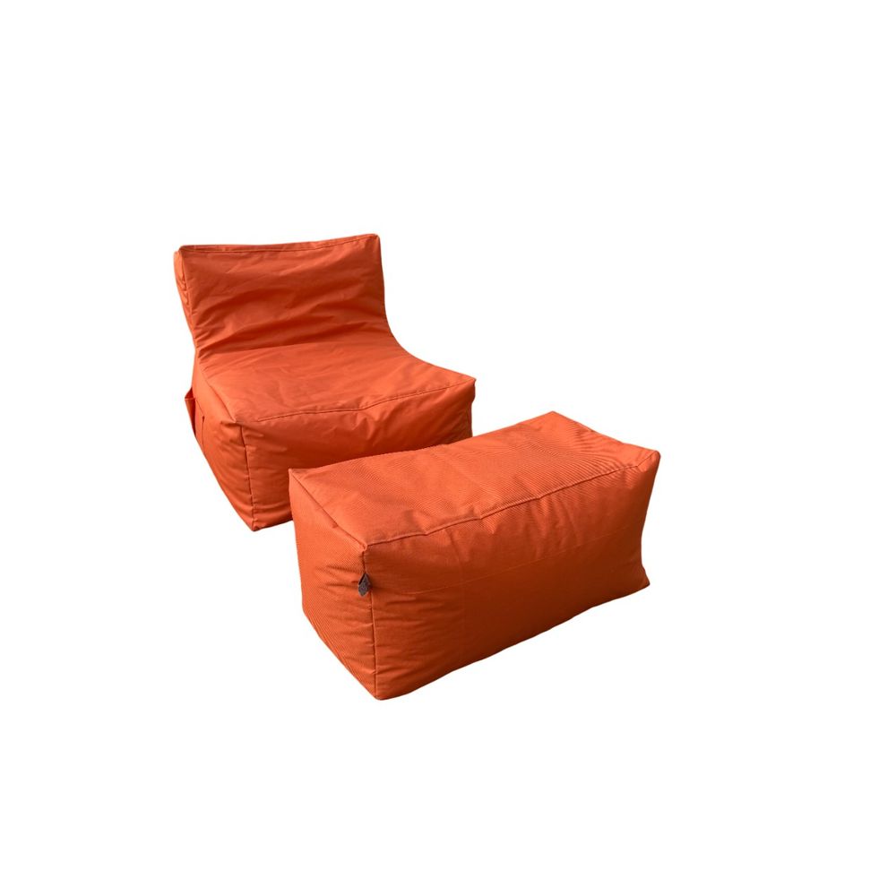 Xxl Sedir - Set Bean Bag Jastučića u Narandžastoj Boji (2 Komada) slika 3
