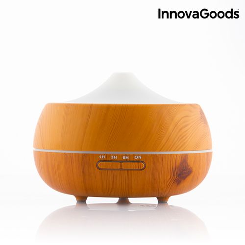 InnovaGoods Wooden-Effect LED ovlaživač i raspršivač mirisa 16 x 12 cm slika 3