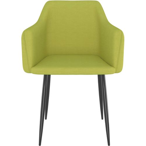 Blagovaonske stolice od tkanine 4 kom zelene slika 3