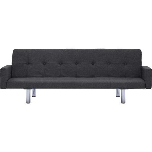 282218 Sofa Bed with Armrest Dark Grey Polyester slika 26