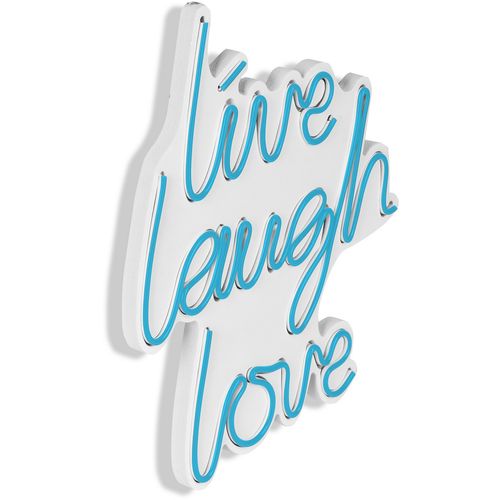 Wallity Ukrasna plastična LED rasvjeta, Live Laugh Love - Blue slika 7