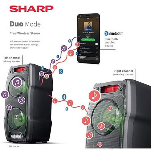 SHARP PS-929 Party Karaoke Bluetooth zvučnik slika 8
