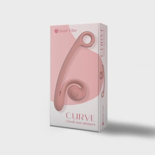 Snail Vibe Curve Duo Vibrator - Peachy Pink slika 6