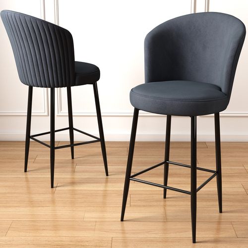 Alte - Anthracite, Black Anthracite
Black Bar Stool Set (2 Pieces) slika 2