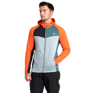 Dare2B Muški duks na kopčanje Contend Core Stretch, Trail Blaze/Mediterranean Green
