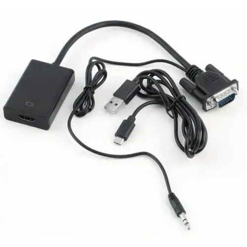 Adapter konverter VGA na HDMI + AUX 3.5mm Kettz slika 1