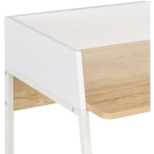 Radni stol bijeli i boja hrasta 90 x 60 x 88 cm slika 12