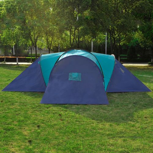 Šator za kampiranje od tkanine za 9 osoba tamnoplavi/plavi slika 14