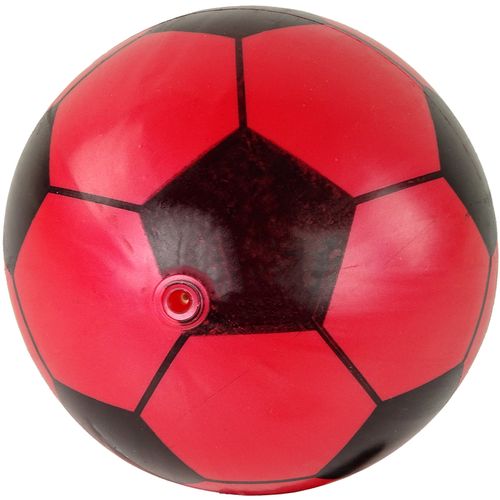 Gumena lopta - crveno-crna - 23 cm slika 1