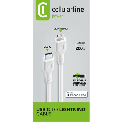 Cellularline kabel TYPE-C to Lightning 200 cm slika 2