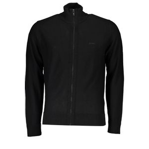 HUGO BOSS MEN'S BLACK CARDIGAN