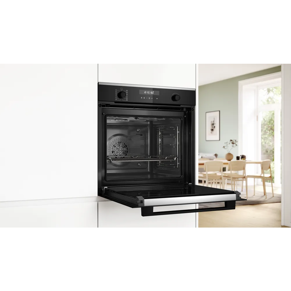 BOSCH pećnica  Serie 6| CRNA, A, PIROLIZA, AutoPilot 30, Air Fry, 71L, 10 Programa, ES slika 4