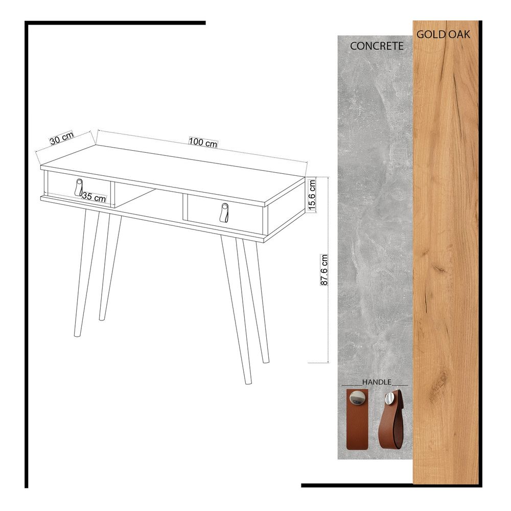 Lawen Oak Bijeli Sideboard slika 5