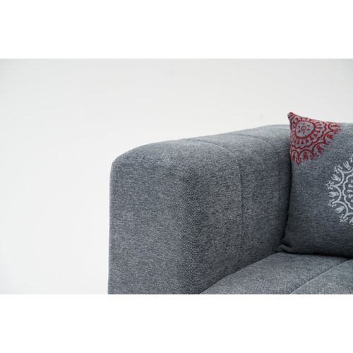 Beyza Mini Right - Grey Grey Corner Sofa slika 6