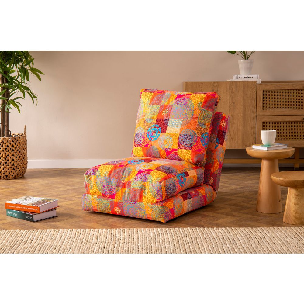 Taida 1 - Seater - Patchwork Višebojni 1-Sjedišni Sofa-Krevet slika 1