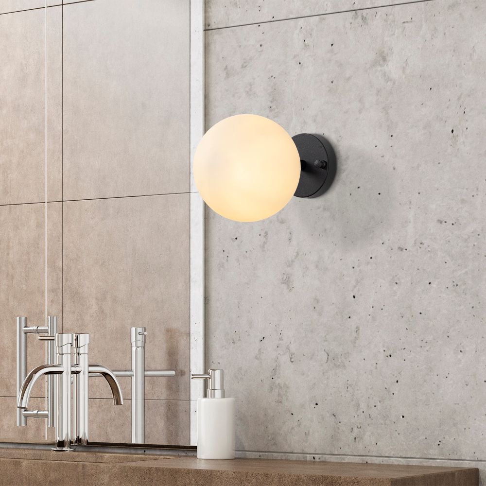 Zidna lampa Atmaca - 10230 u crno-krem boji slika 2