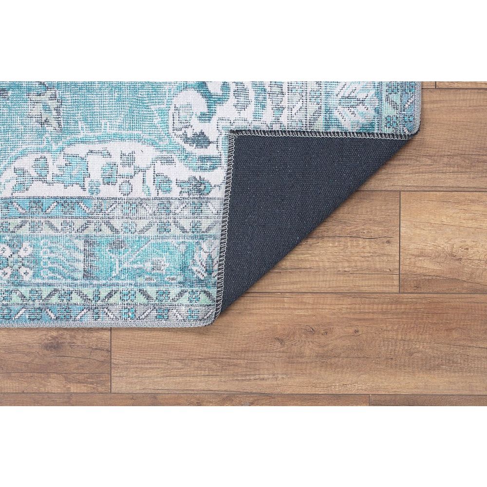 Šareni Hodnički Tepih Blues Chenille - Zelena AL 158 (75 x 150 cm) slika 4
