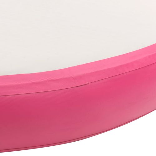 Gimnastička prostirka na napuhavanje 100x100x20 cm PVC roza slika 35