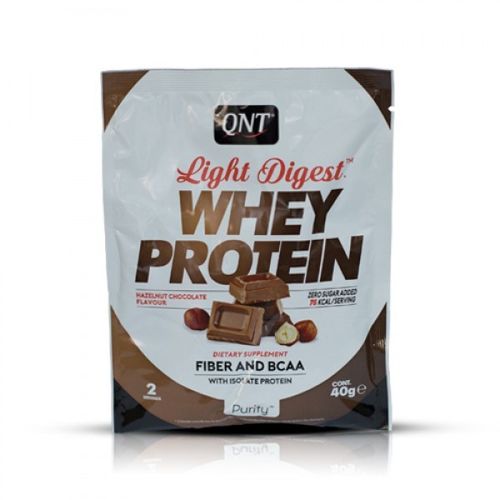 QNT Light Digest Whey, Čokolada-lešnik, 40 g slika 1