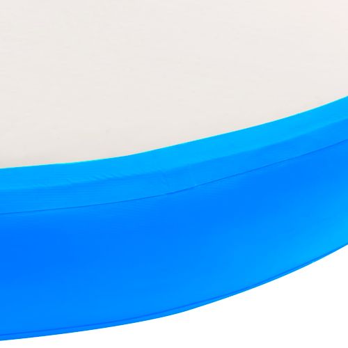 Gimnastička prostirka na napuhavanje 100x100x20 cm PVC plava slika 14