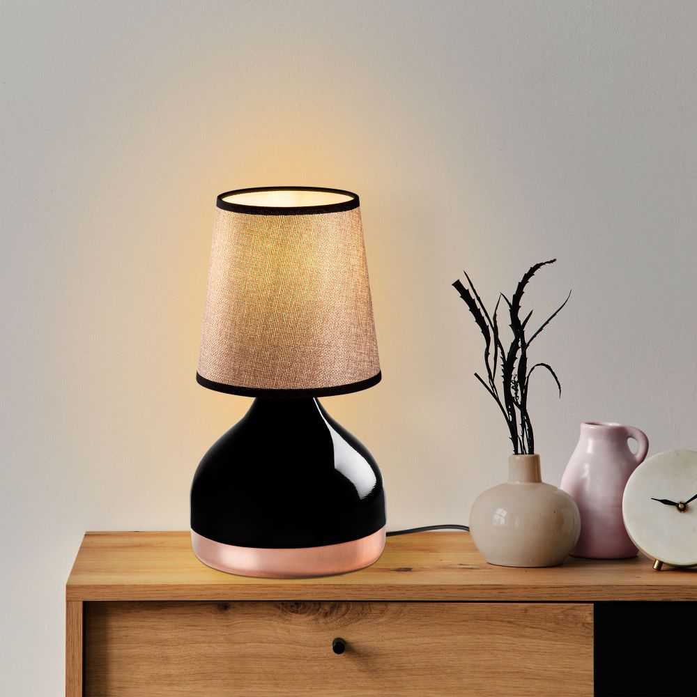 Yıldo - 8032 Crna i Svijetlosmeđa Stolna Lampa slika 2