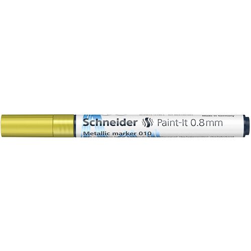 SCHNEIDER Flomaster Paint-It metalik marker  010, 0,8 mm, zlatni slika 1