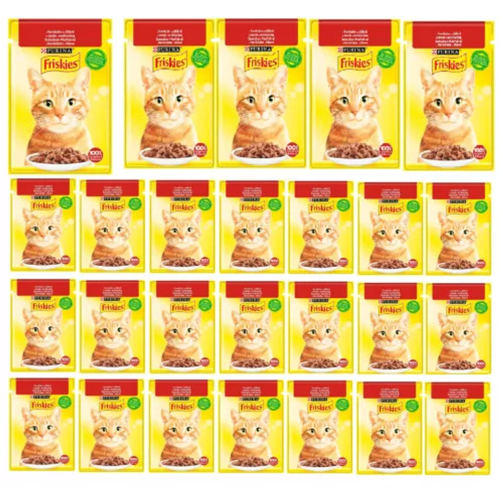 Friskies mokra hrana za mačke Govedina 26x85g  XXL slika 2