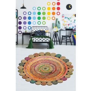 Šareni Tepih HMNT933 (Prečnik 100 cm)
