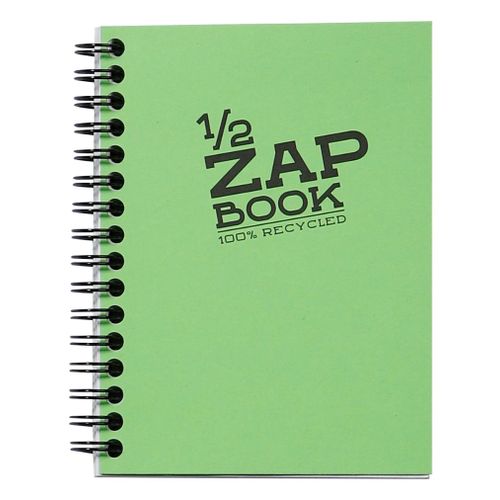 Clairefontaine Demi Zap book A6 80gr 80L, mix boja, spiralni uvez, 100% reciklirani papir slika 4