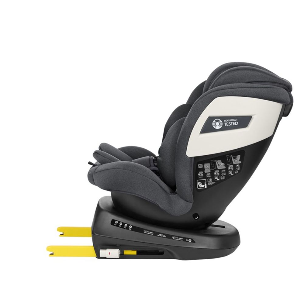 Kikka Boo Autosjedalica I-Cruise i-Size 40-150cm Isofix, Dark Grey slika 9