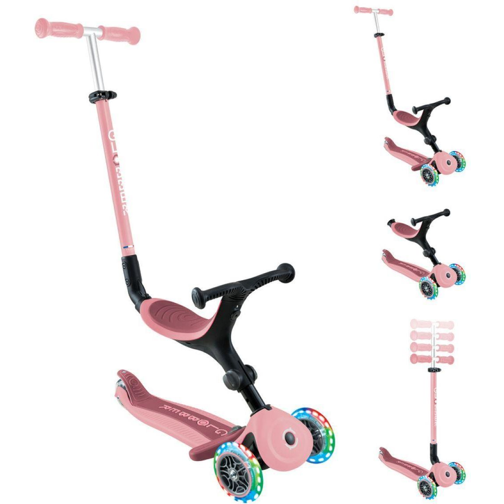Globber Romobil Go Up Active Lights 360° Ntgb0000744-210, Pastel Pink slika 2