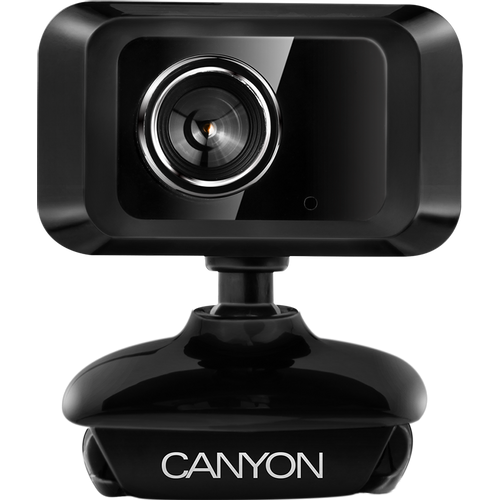 CANYON Enhanced 1.3 Megapixels resolution webcam with USB2.0 connector, viewing angle 40°, cable length 1.25m, Black, 49.9x46.5x55.4mm, 0.065kg slika 1