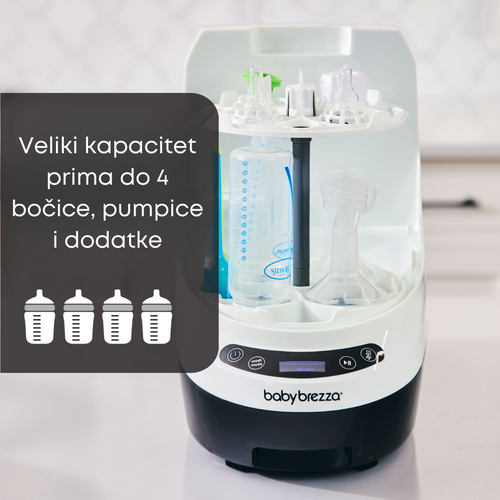 Baby Brezza Bottle Washer Pro® perilica, sterilizator i sušilica bočica za bebe slika 8