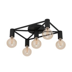 Eglo stropna lampa 'Speke' - Čelik/Crna, E27